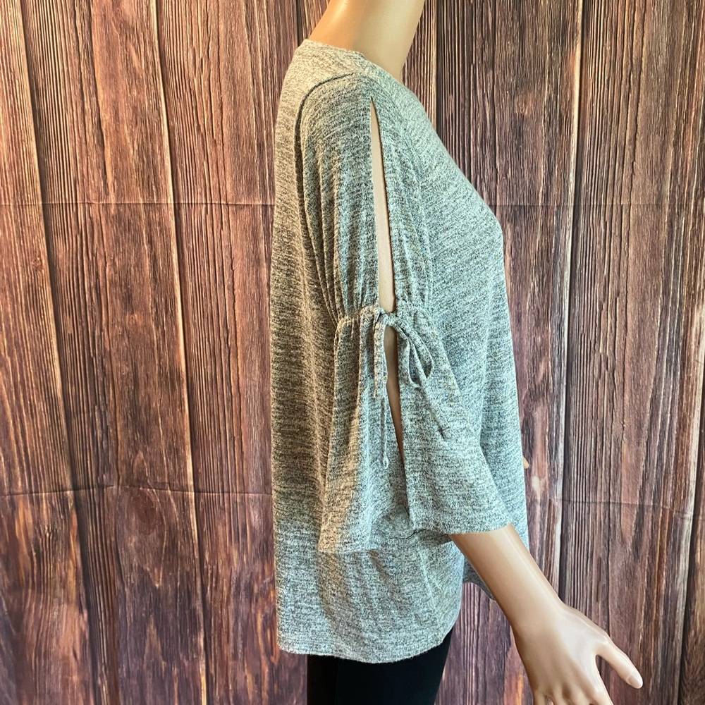 Loft Size Small Gray Soft Comfy Statement Sleeve … - image 3